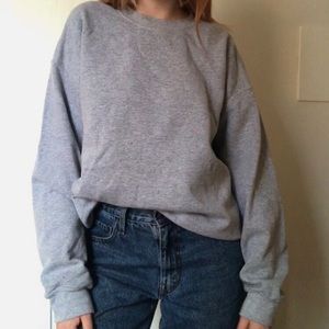 Topshop Grey Crewneck Sweater